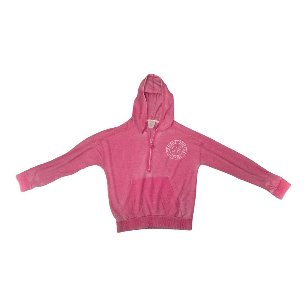 Small Oversized Fit Pink Hoodie Ivory Ella Cotton Fall Winter Cold